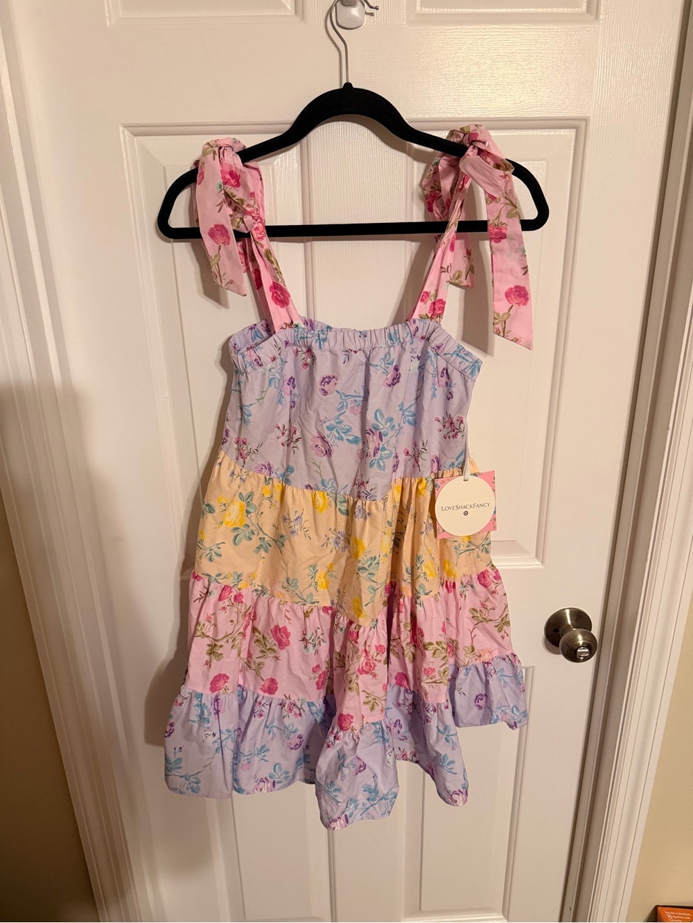 LoveShackFancy x Target Mixed Floral Tiered Mini Dress NWT Size XS